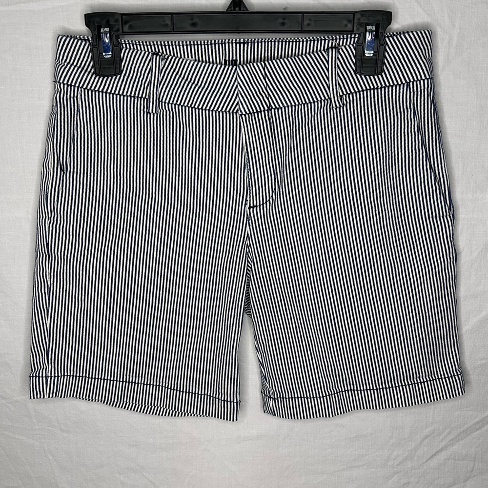 Kut from the Kloth Jenny Walking Shorts, baby & white striped, Size 4